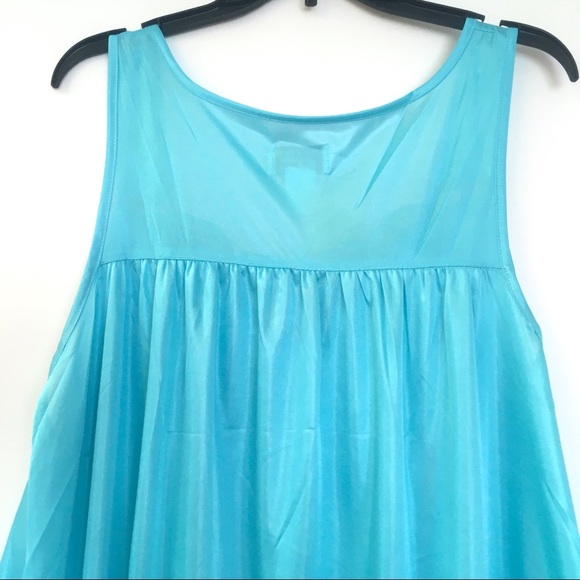 2X, Aqua Dolly Nightgown - Picture 4 of 5